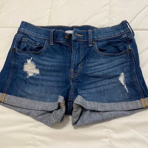 Old Navy mid rise boyfriend shorts.